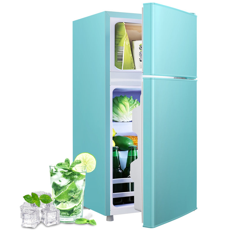 Mini réfrigérateur autoportant de 2,4 pieds cubes avec congélateur Demuller, Blue