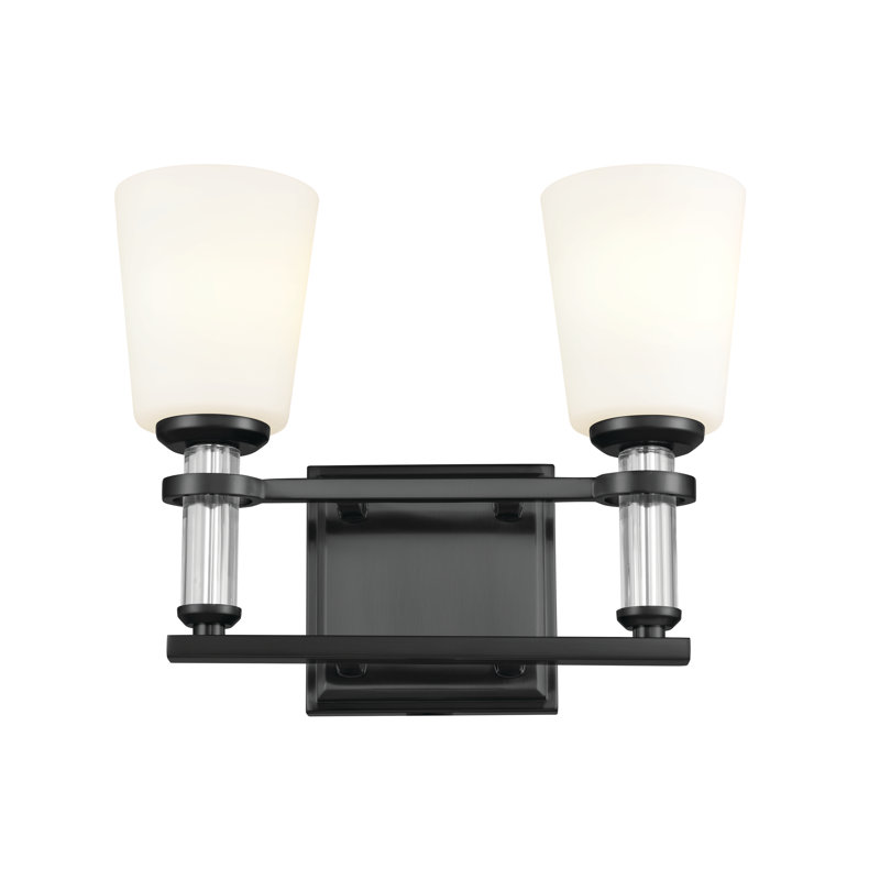 Luminaire de salle de bain, Noir, 2