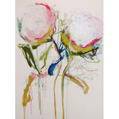 «Peony 5» par Leigh Viner, reproduction sur toile tendue