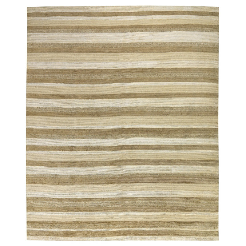 Boardwalk Bamboo Slat / Seagrass Striped Area Rug, Rectangle 8' x 10'