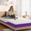 Matelas double en mousse viscoélastique imprégnée de gel, matelas double avec housse lavable amovible-709480244-715857718