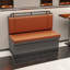 Banc de bar en similicuir de style industriel