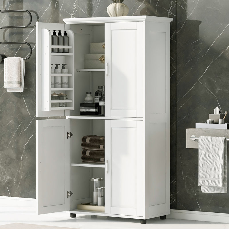 Mcculligh Medium Density Fiberboard (MDF) Linen Cabinet
