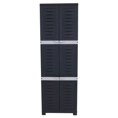 Armoire de rangement verrouillable avec 4 tablettes réglables - 71 po (1,8 m)