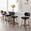Swivel Bar Stools & Counter Stools Walnut Bentwood & Faux Leather-1498450226-1483885917