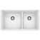 Precis SILGRANIT 33" 60/40 Double Bowl Undermount Kitchen Sink
