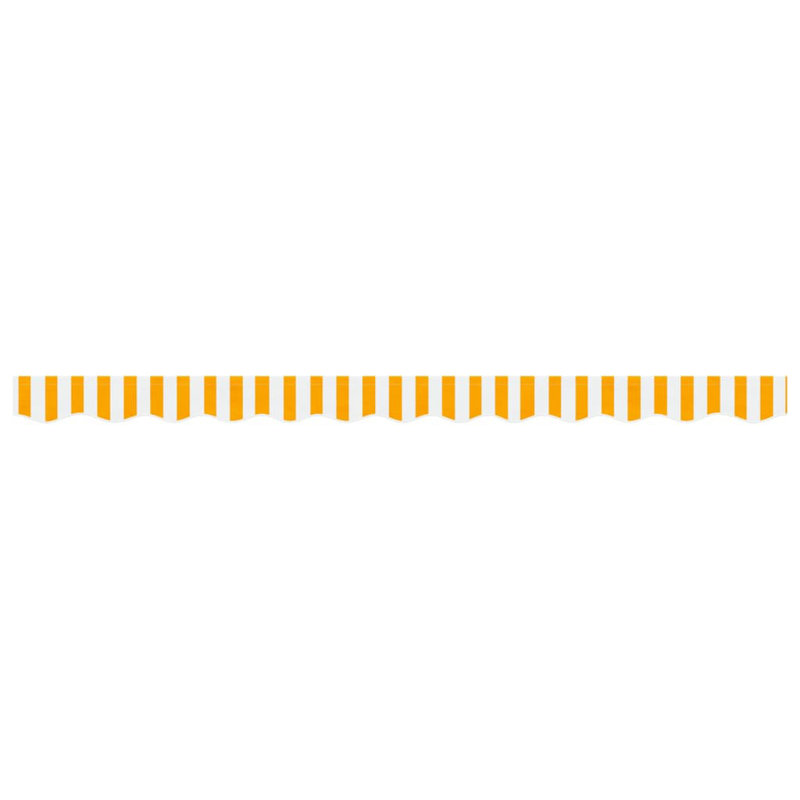 Replacement Fabric For Awning Valance, Striped, Yellow/White, 280cm W x 20cm D