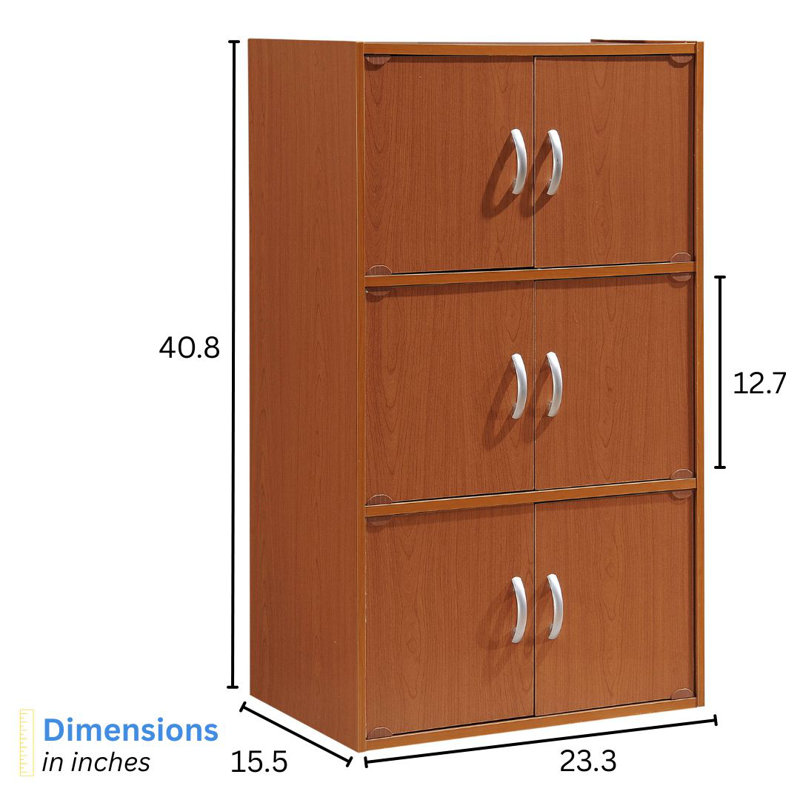 Bibliothèque à 6 tablettes et 3 tablettes de 40,8 po de hauteur avec rangement à 3 niveaux pour la maison ou le bureau