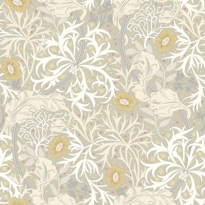 Padstow 10m x 50cm Wallpaper Roll, Fossil Grey