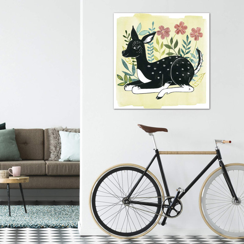 Floral Forester II par Grace Popp - impression d'art graphique, Toile tendue, Pas de tapis, H 26 po x l 26 po x P 1,5 po