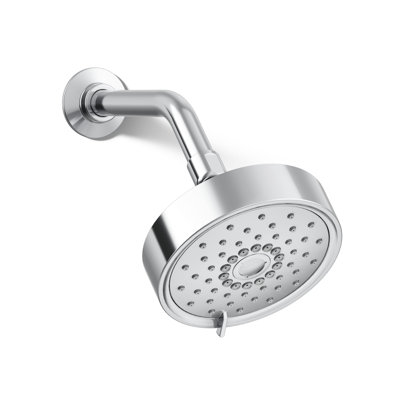 Kohler Purist 1.75 Gpm Multifunction Wall Mount Showerhead, Three Spray Settings, 5.5" High Pressure Spray Head
