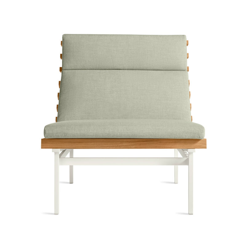 Perch Outdoor Chaise Lounge, Sunbrella Oasis, White