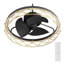 Ventilateur de plafond encastré à DEL 20 po avec lumière DEL et télécommande