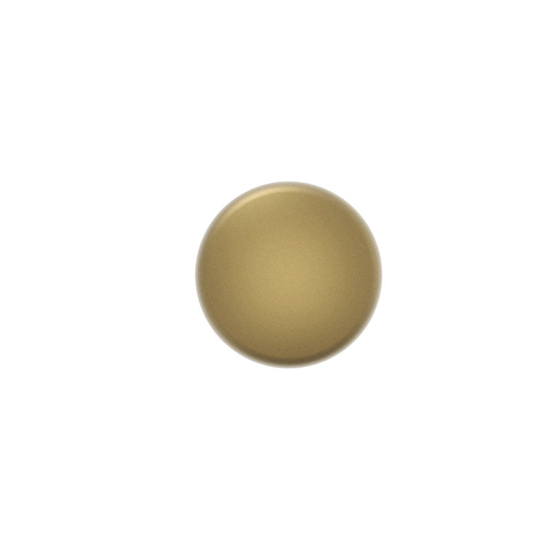 1" Diameter Mushroom Knob, Champagne Bronze