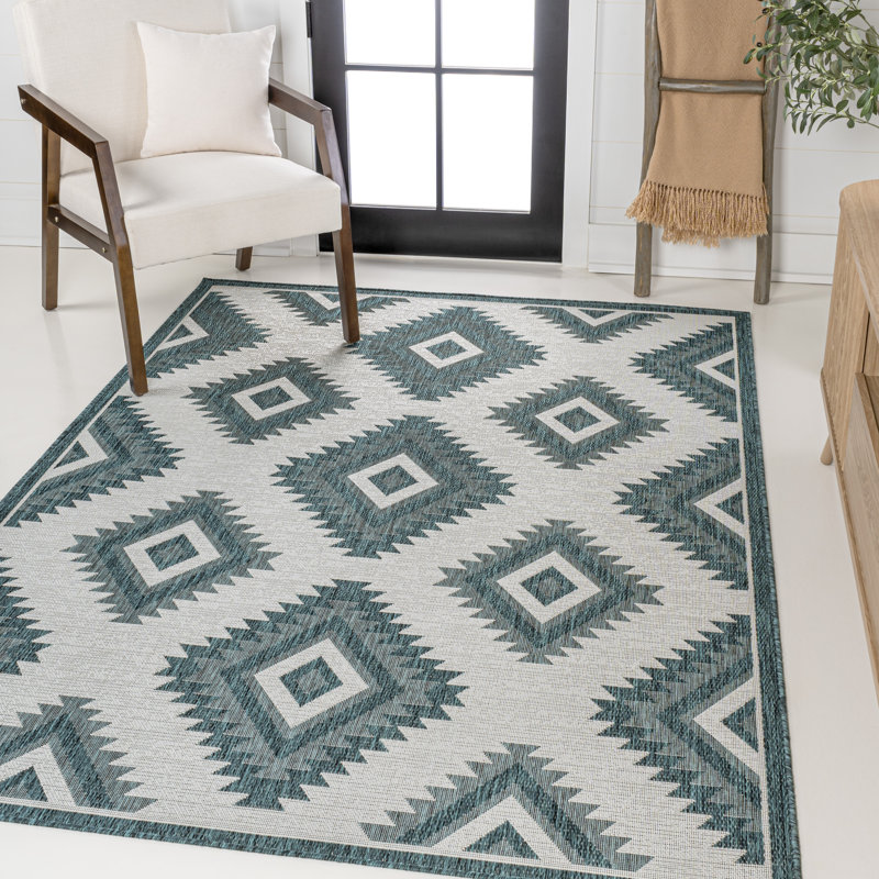 Tapis intérieur / extérieur Kyona, Rectangle 5 pi 3 po x 7 pi 7 po