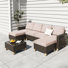 Umeh 6 - Person Patio Conversation Set with Cushions