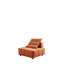 Chaise de style moderne - 33,1 po pour l'espace relaxant Lignes irrégulières et polyvalentes sans accoudoirs avec coussin de dossier amovible. Design loisir. Dossier ludique. Surface en suède lisse. Sièges personnalisables