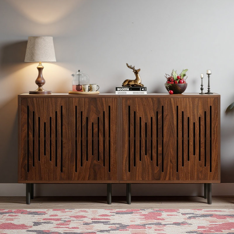 Rustic Cabinet,Set Of 2 Storage Cabinet,Classic Sideboard Cabinet