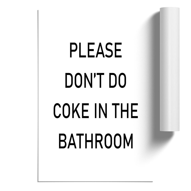 Coke - Frameless Print, 30cm H x 21cm W x 0.1cm D
