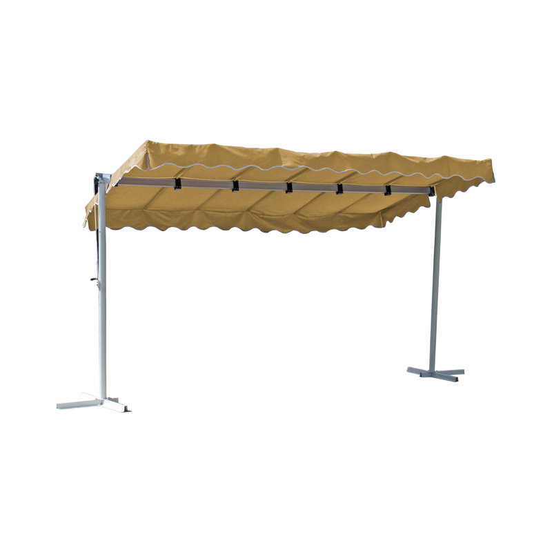 Dakota Fields 3.75cm W x 2.25cm D Fabric Sand Cover Retractable Patio Awning