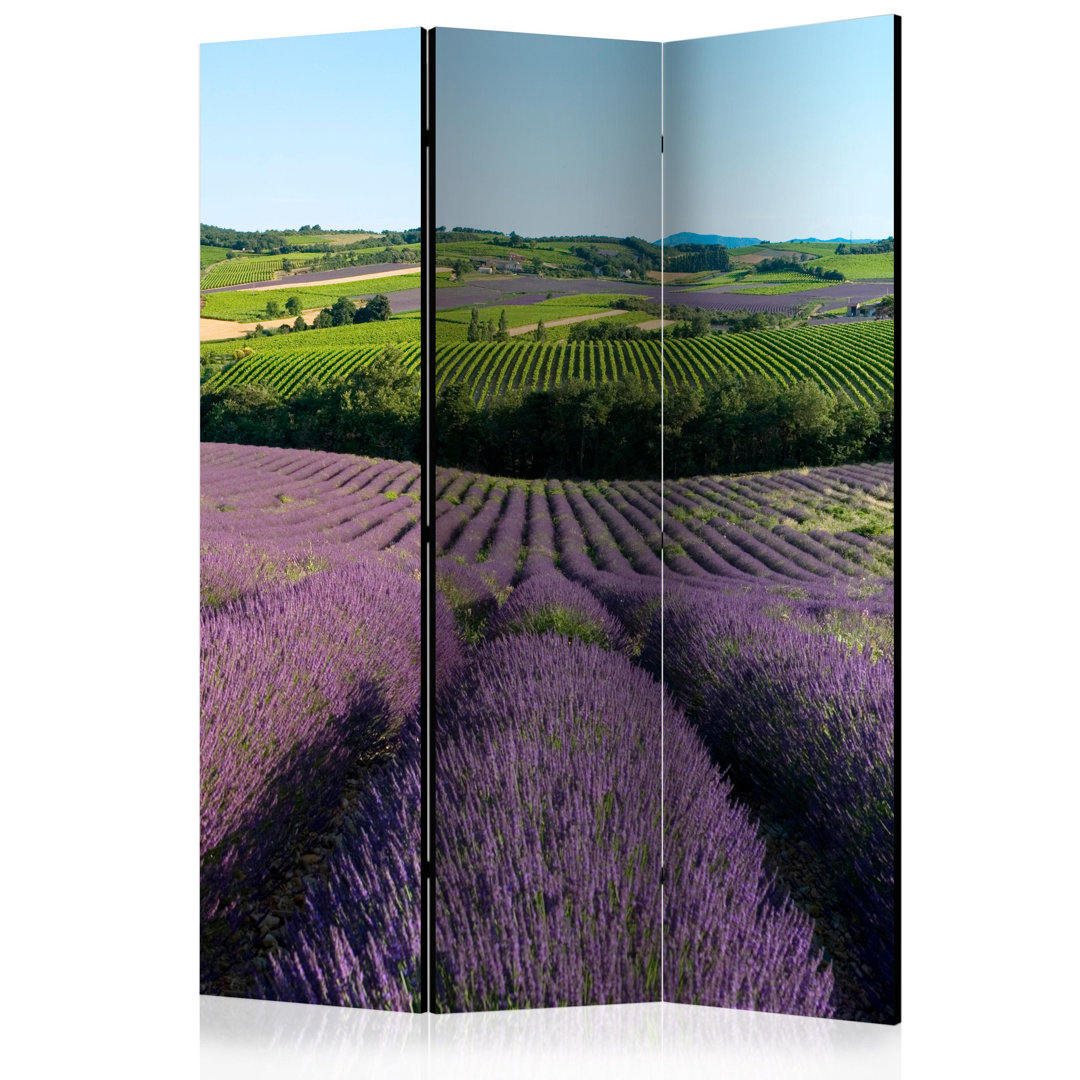 Paravent Lavender Fields mit 3 Paneelen