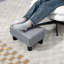 40cm Wide Tufted Solid Colour Footstool Ottoman-1502491694