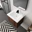 Armoire de salle de bain avec lavabo, portes à fermeture en douceur, fixation flottante, 24 po pour petite salle de bain