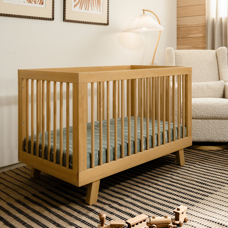 Hudson 3-in-1 Convertible Crib, Honey