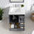 Loon 28 In. Dark Gray Single Sink Bath Vanity With Carrara Quartz Top And Undermount Porcelain Sink-635535060