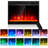 23'' W Black Electric Fireplace