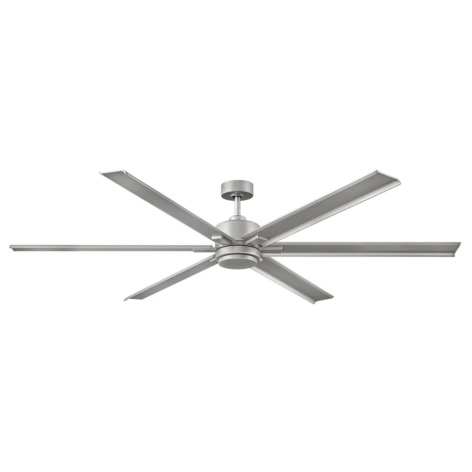 82" Collette 6 - Blade LED Standard Ceiling Fan with Wall Control and Light Kit Included, Brushed Nickel, 82" Wide