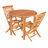 EcoDecor's Oasis Teak Solid Wood Dining Table in Earthy Teak-27059951-27059948