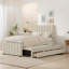 Lit plateforme tapissier charmant avec lit gigogne et 3 tiroirs-1837644473-1837644475