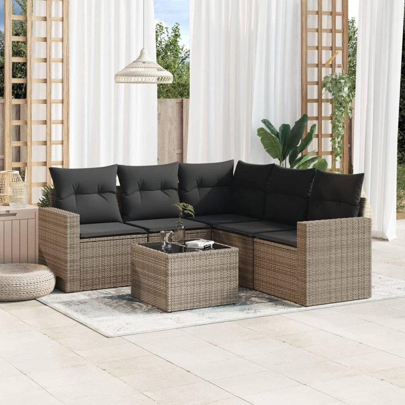 Ensemble de canapé de jardin Vidaxl PE