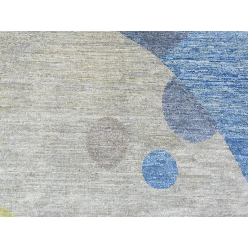Tapis en laine douce noué à la main 9 pi 1 po x 12 pi E9295AF7FDB5403EBF0E4E49C5A1AA7B