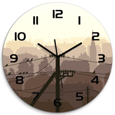Johnekins Glass Wall Clock