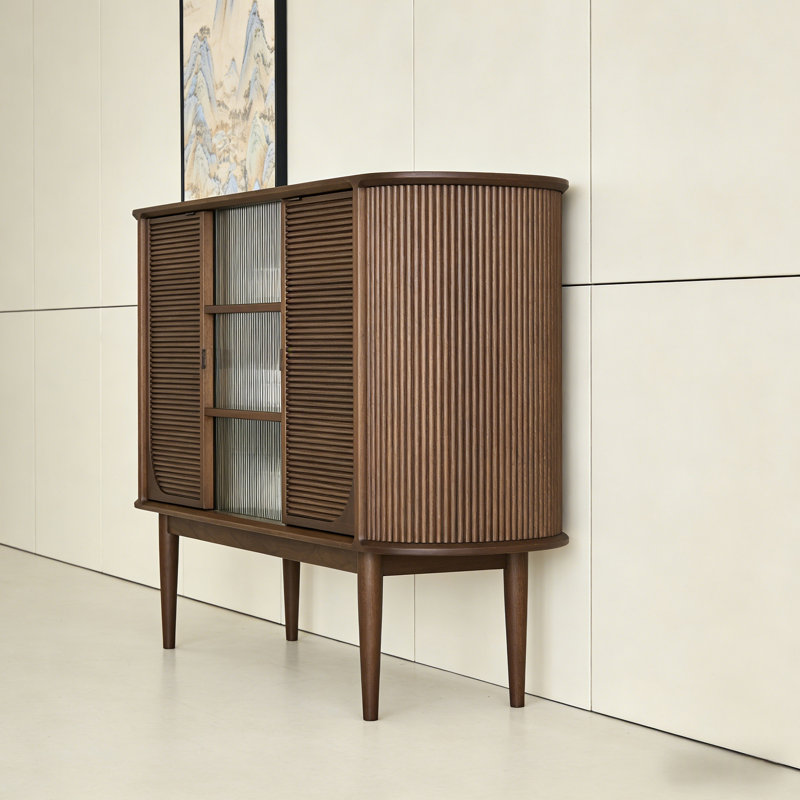 Buffet luxueux rétro de style chinois, H 35,4 po x l 47,2 po x P 17,7 po