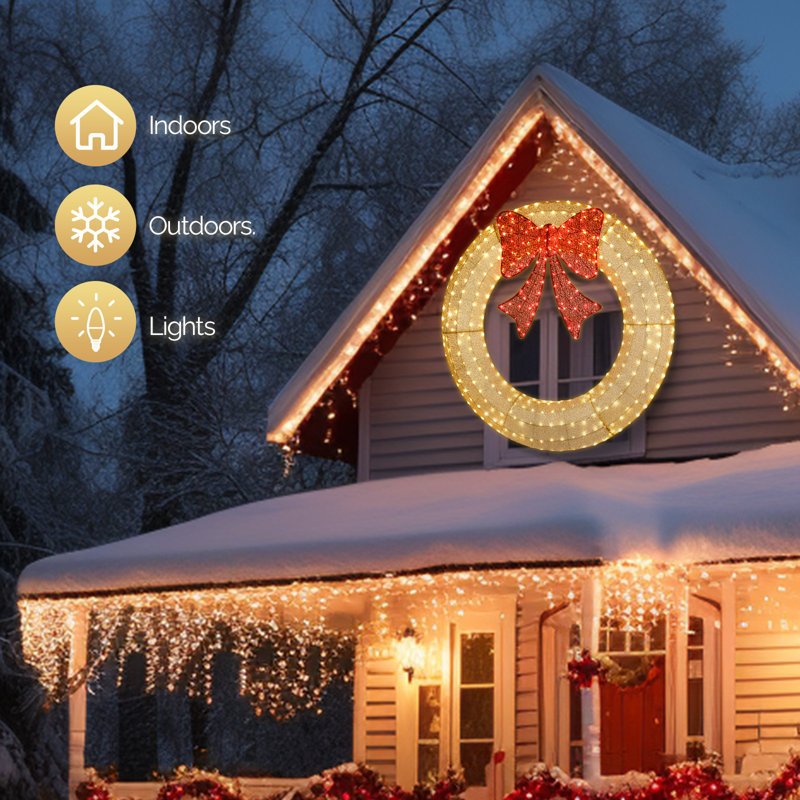 Fausse couronne lumineuse, Or, L 3,1 po x H 47,2 po x P 47,2 po
