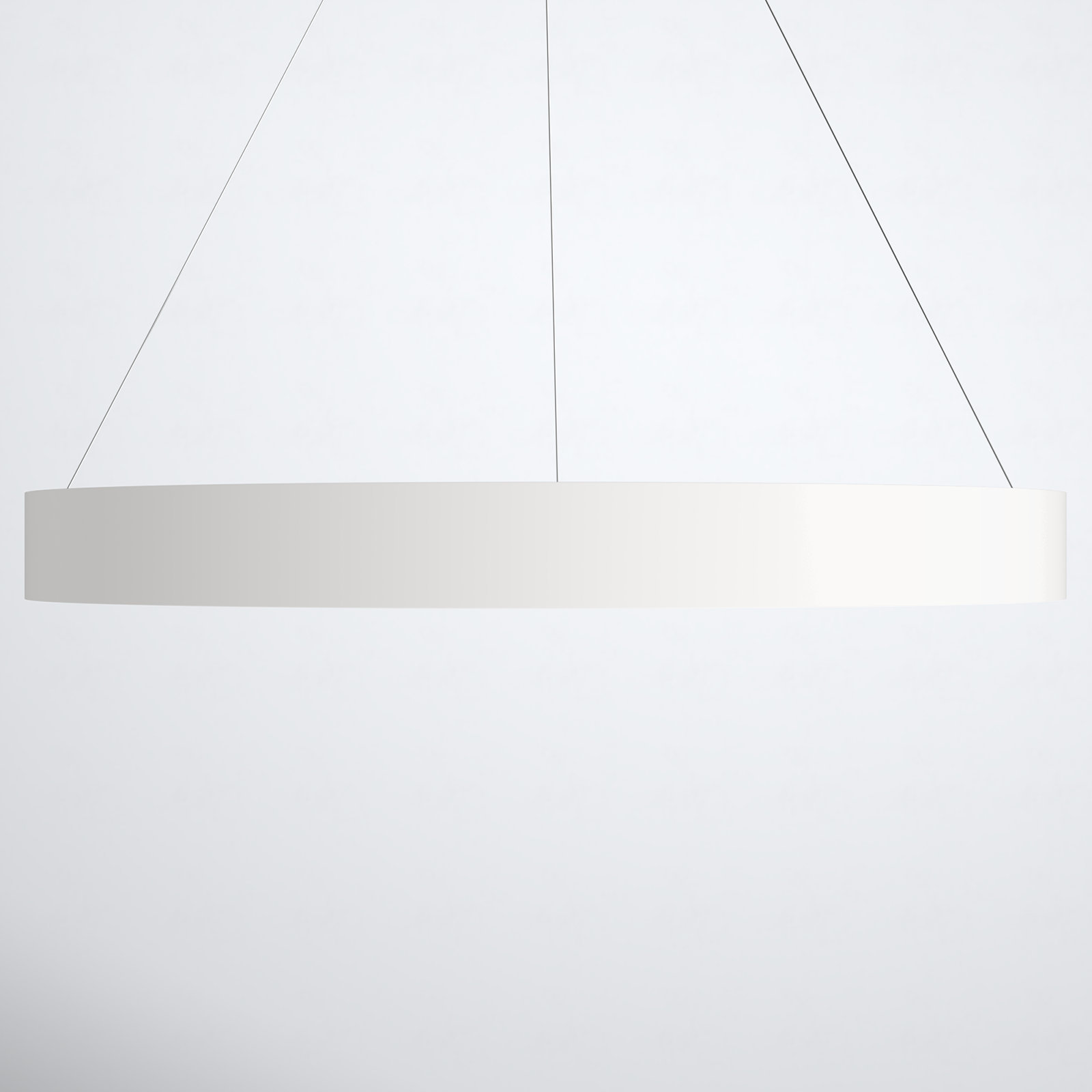 Romain Single Light Acrylic Dimmable LED Pendant, White, 4" H x 43" W x 43" D