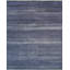Tapis rectangulaire en soie / laine noué à la main bleu marine / gris-88881997