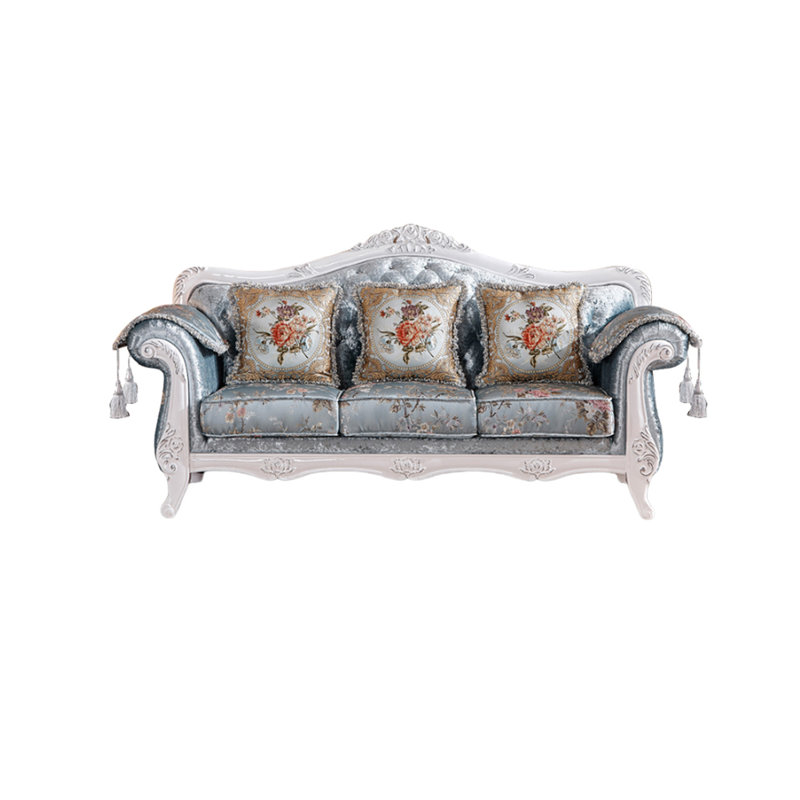 European Light Luxury Fabric Sofa Upholstered 84.6'' Sofa