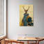 Cerf Brampt en robe bleue-108588860