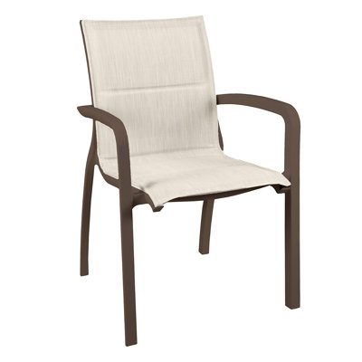 Chaise de salle à manger d'extérieur empilable Sunset Comfort