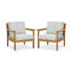 Lanie Eucalyptus Patio Chair With Cushion - Set Of 2 