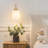 1-Light Oval Glass Armed Wall Sconce