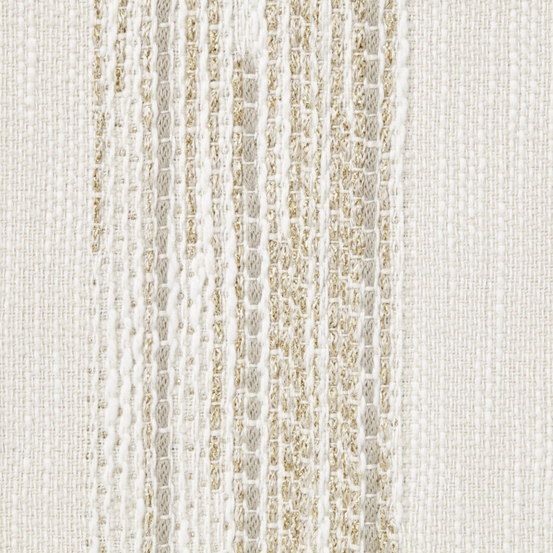 Terra Gold and Ivory Striped Cotton Blend Pillow