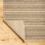 Tan Modern Outdoor Rug, Striped Stain Resistant Easy to Clean Rug For Patio, Balcony, Decks & Garden-1807943736