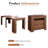 118" W Extendable Multifunctional Dinging Table-1570634646