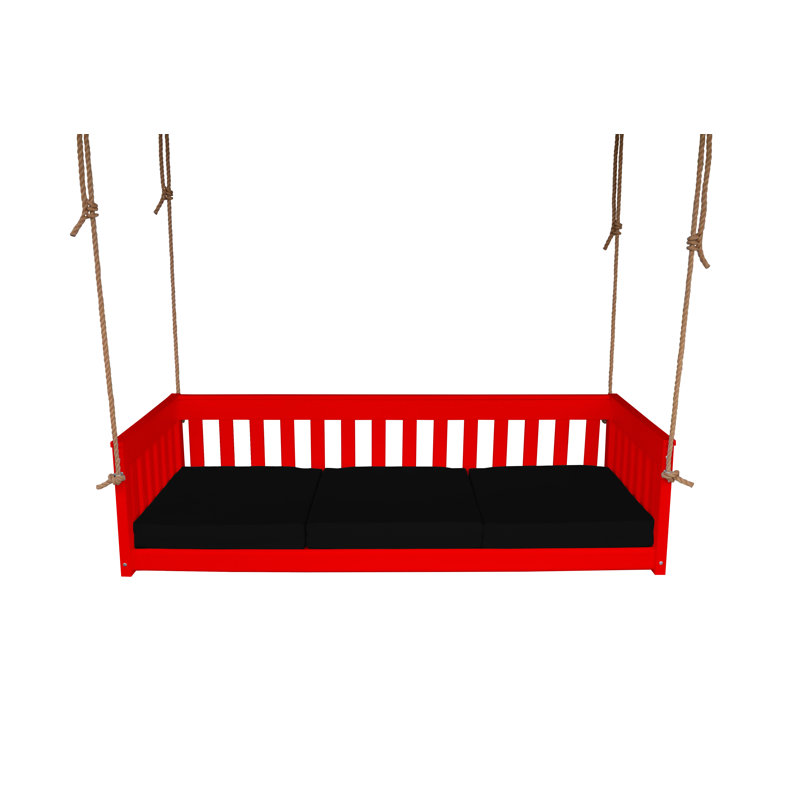 Siège de balançoire Dextra, Noir, Rouge vif