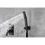 Pomme de douche murale 12 po, noir mat, laiton et acier inoxydable Sus304, salle de bain-120920819